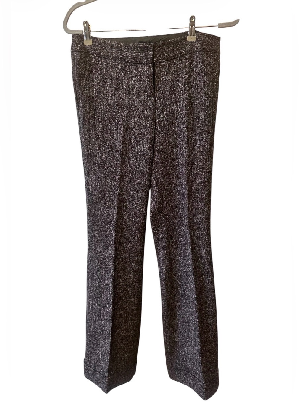 mandee Y2K Tweed Pants Black with pink specks. Size 7